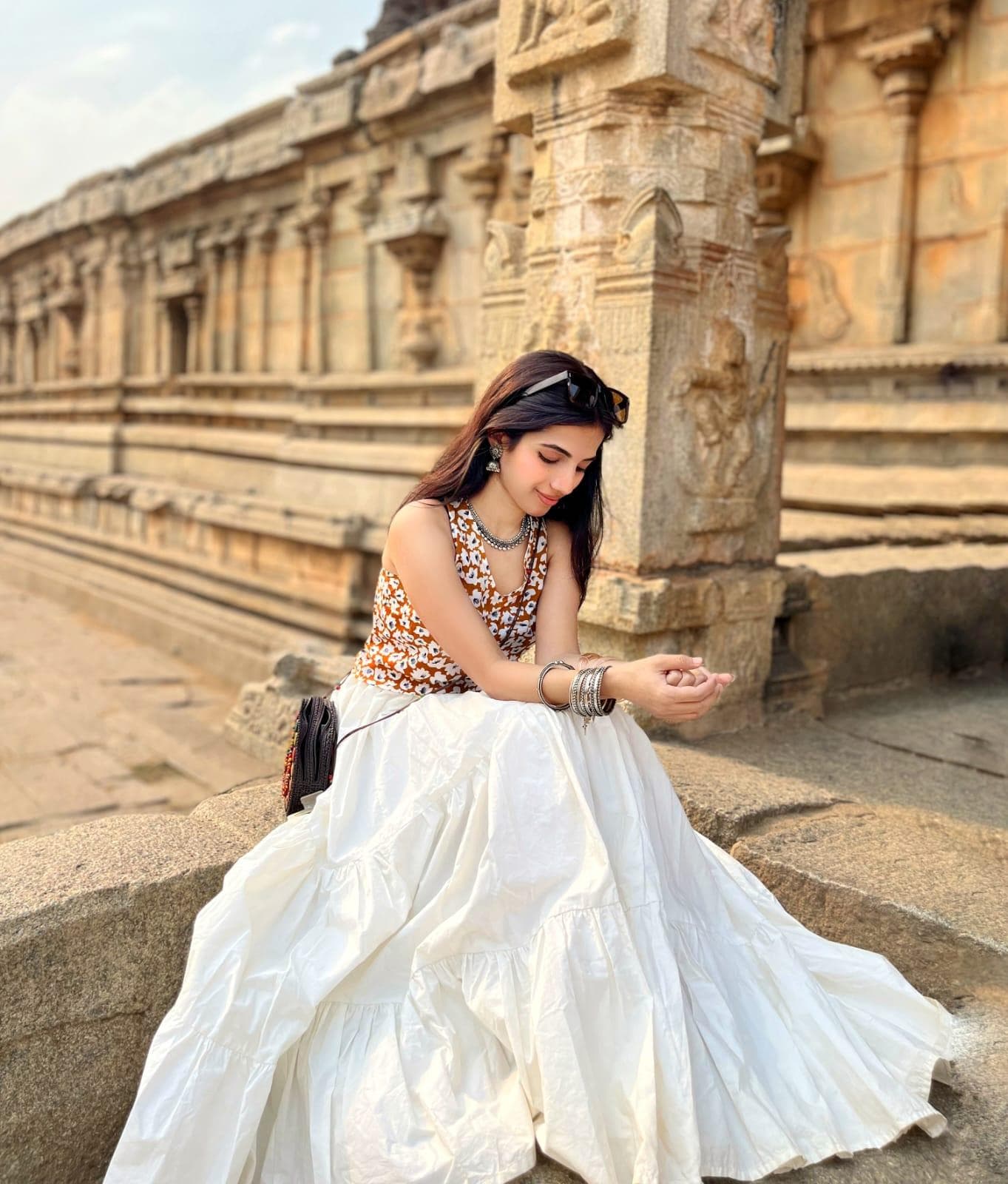 White Layered Skirt